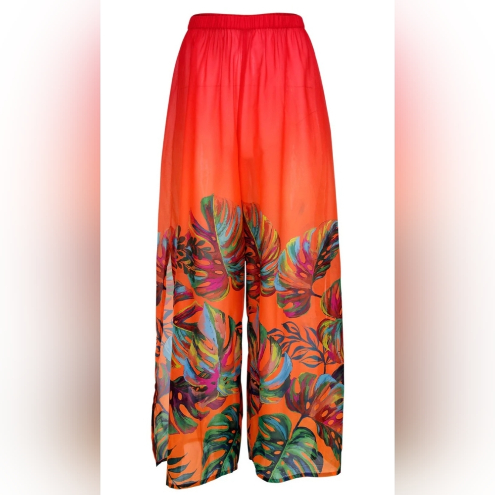 Tropical Cover Up Palazzo Pant